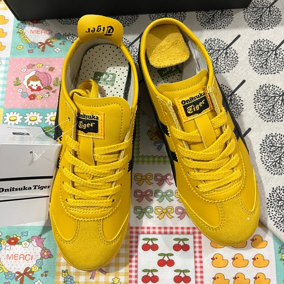 Onitsuka Tiger by Asics Shoes - Onitsuka Tiger Yellow and Black Women's Sneakers